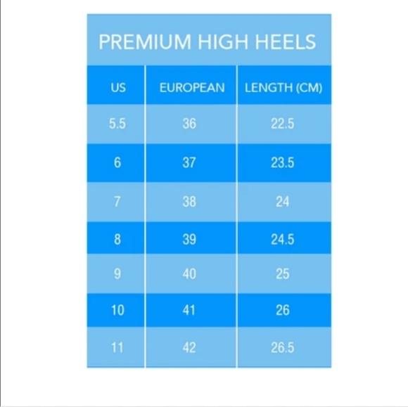 Finding YOUR SHOE/HEEL SIZE - Picture 2 of 6
